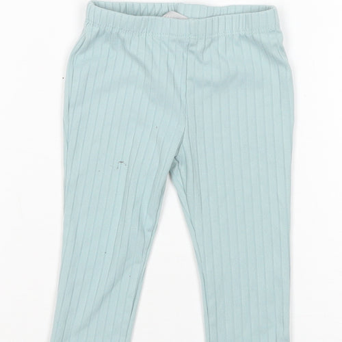Primark Girls Green  Polyester Sweatpants Trousers Size 6-9 Months