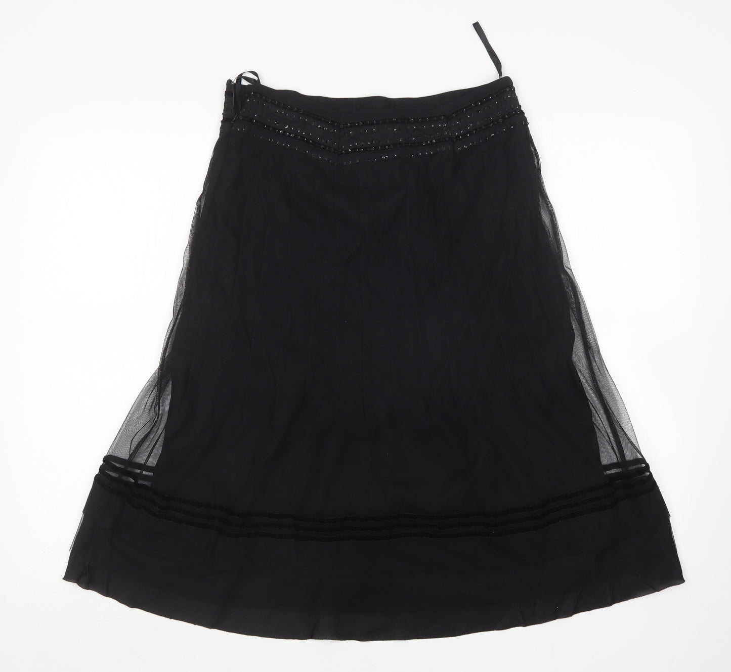 DAY Birger et Mikkelsen Womens Black  Polyester A-Line Skirt Size 12
