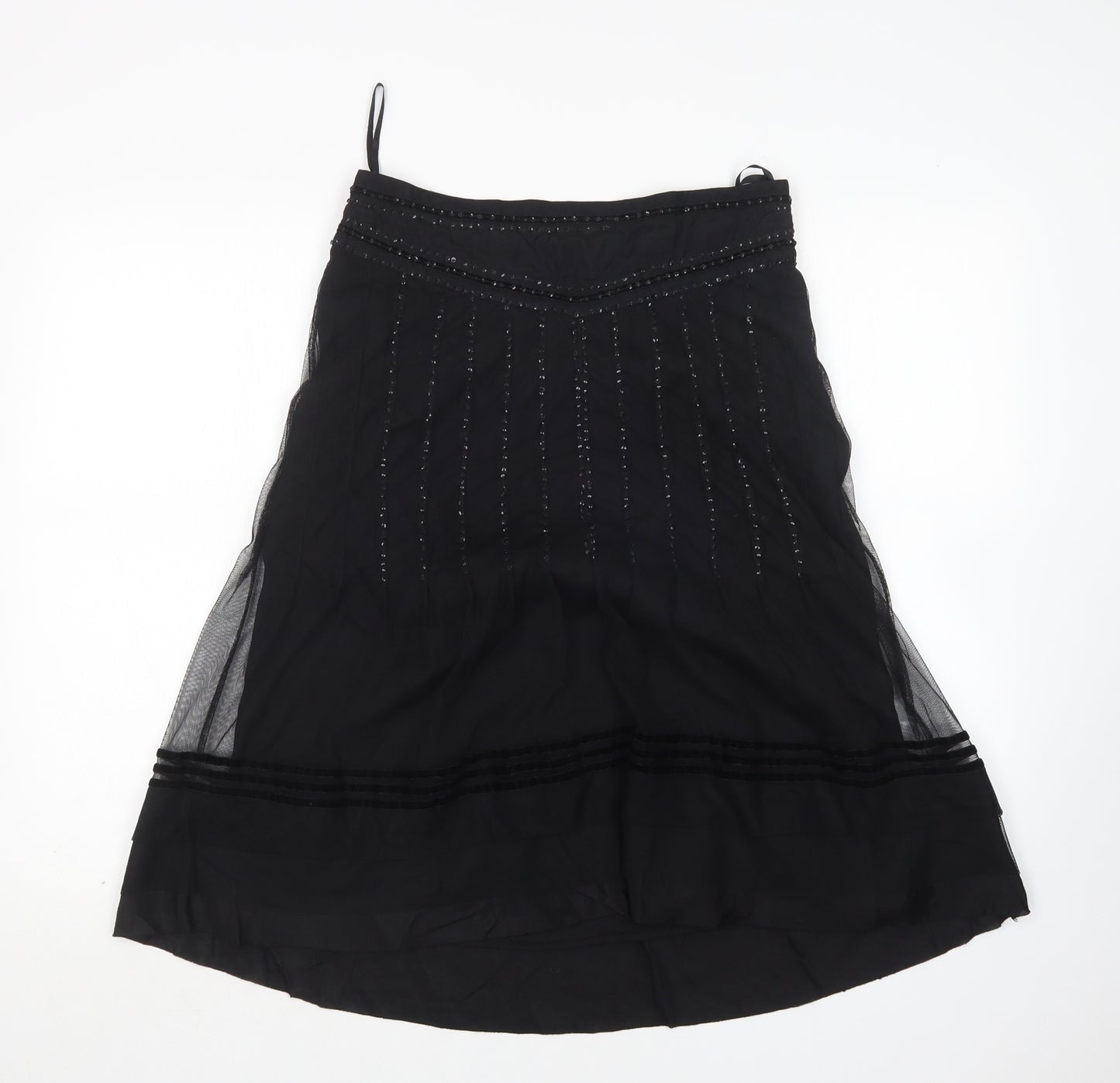 DAY Birger et Mikkelsen Womens Black  Polyester A-Line Skirt Size 12