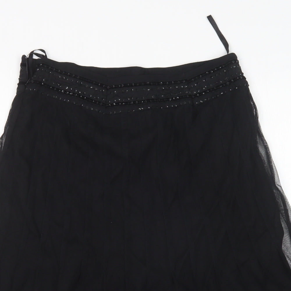 DAY Birger et Mikkelsen Womens Black  Polyester A-Line Skirt Size 12