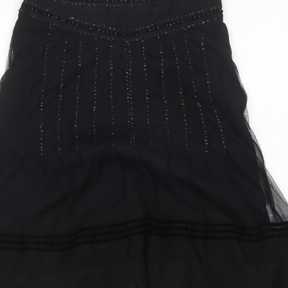 DAY Birger et Mikkelsen Womens Black  Polyester A-Line Skirt Size 12