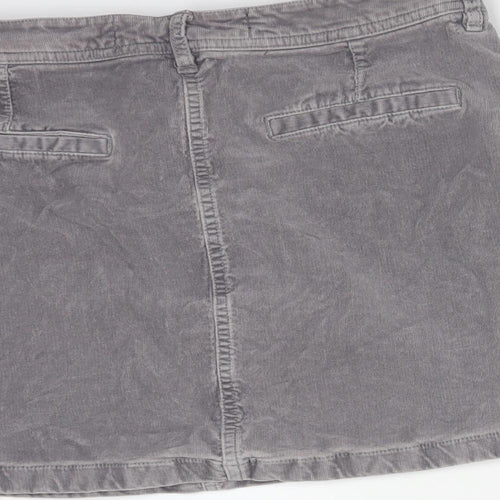 NEXT Womens Grey  Cotton Straight & Pencil Skirt Size 12