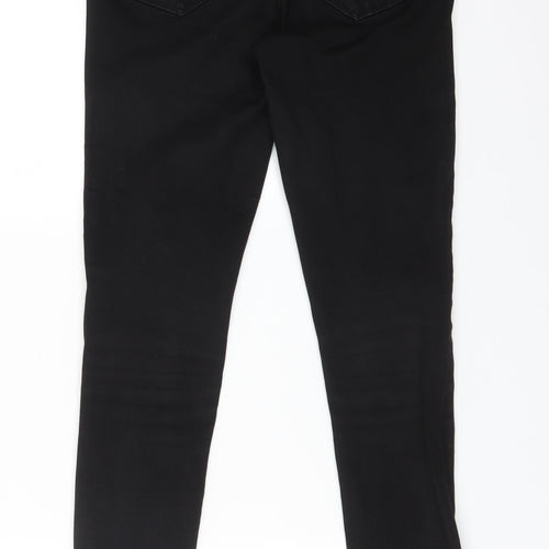 DENIM CO Womens Black  Cotton Skinny Jeans Size 10 L29 in Regular