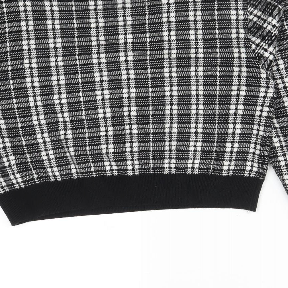 Primark Womens Multicoloured Plaid Viscose Pullover Sweatshirt Size M