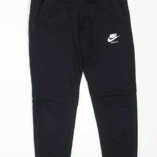 Nike Boys Black  Cotton Jogger Trousers Size 8-9 Years  Regular