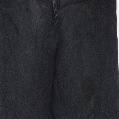SheIn Womens Black  Cotton Straight Jeans Size S L29 in Regular