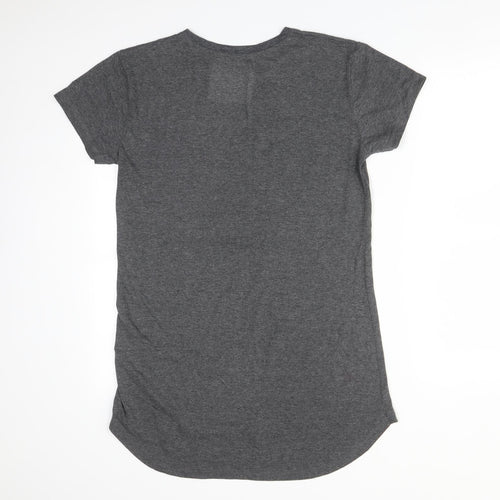 Primark Womens Grey Solid Polyester  Pyjama Top Size S   - The Deathly Hallows