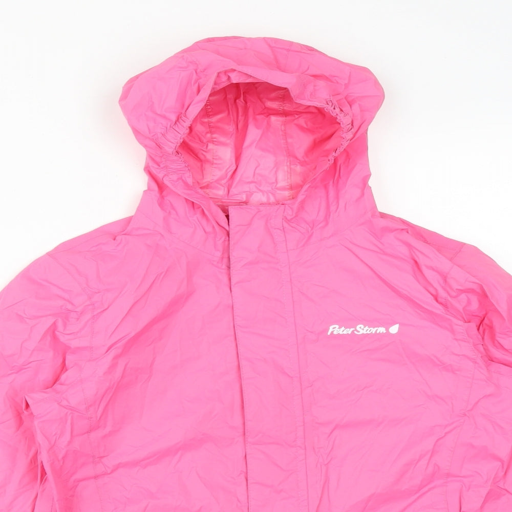Peter Storm Girls Pink   Anorak Coat Size 9-10 Years