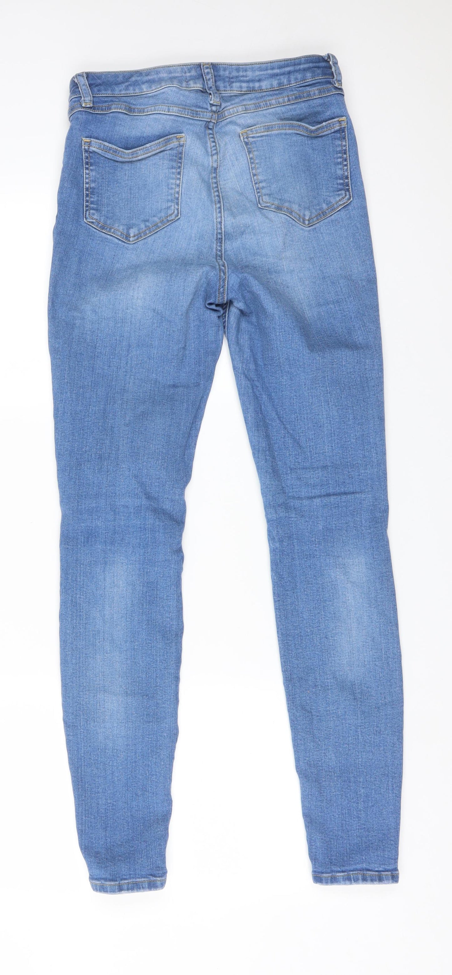 DENIM CO Womens Blue  Cotton Skinny Jeans Size 8 L29 in Regular