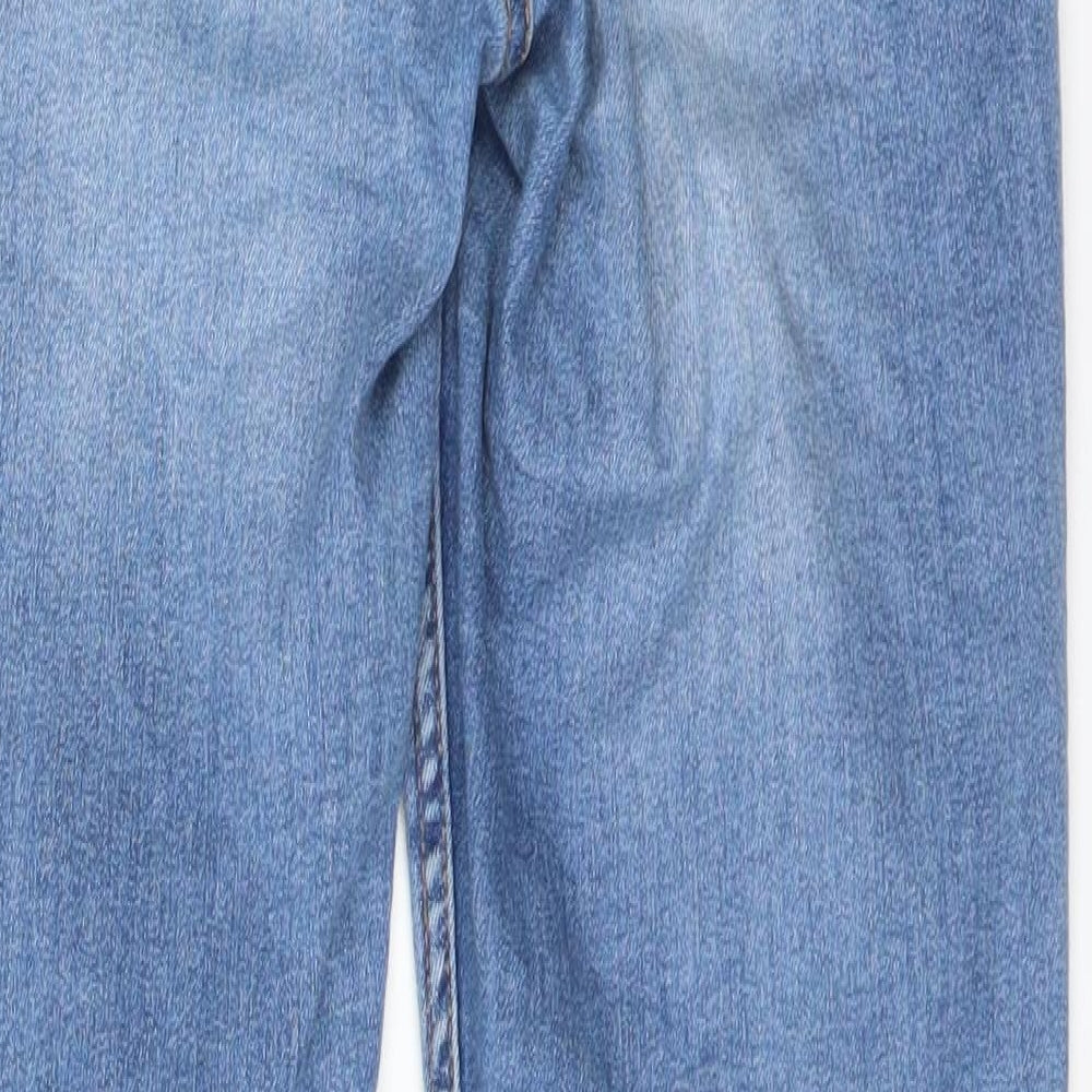 H&M Womens Blue  Cotton Skinny Jeans Size 10 L30 in Regular