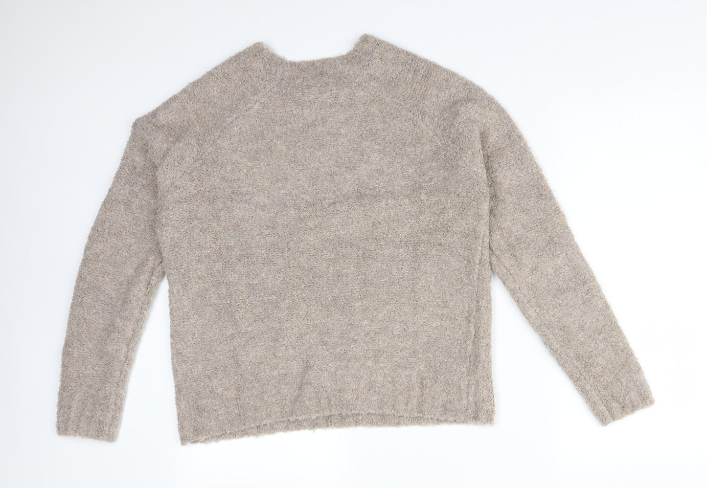 Primark Womens Brown  Acrylic Basic T-Shirt Size M Crew Neck