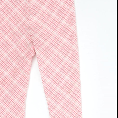 H&M Girls Pink Houndstooth Cotton  Leggings Size 18 Months   - DISNEY
