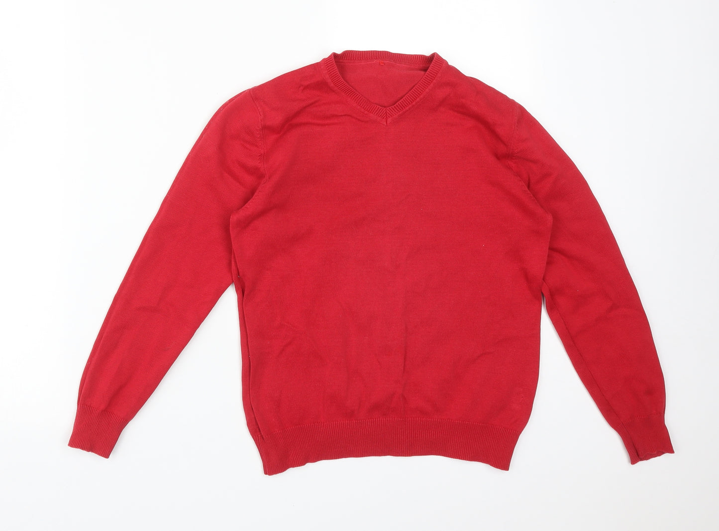 George Boys Red  Cotton Pullover Sweatshirt Size 9-10 Years