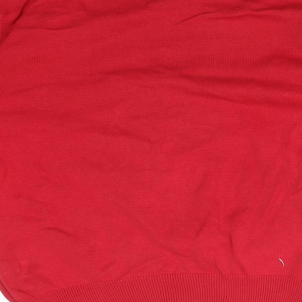 George Boys Red  Cotton Pullover Sweatshirt Size 9-10 Years