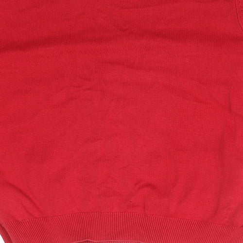 George Boys Red  Cotton Pullover Sweatshirt Size 9-10 Years