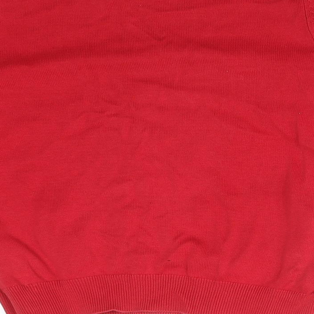 George Boys Red  Cotton Pullover Sweatshirt Size 9-10 Years