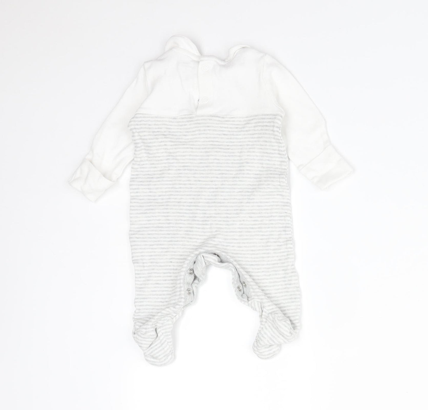 Mothercare Baby Multicoloured Striped Cotton Babygrow One-Piece Size Newborn   - ELEPHANT GIRAFFE LION