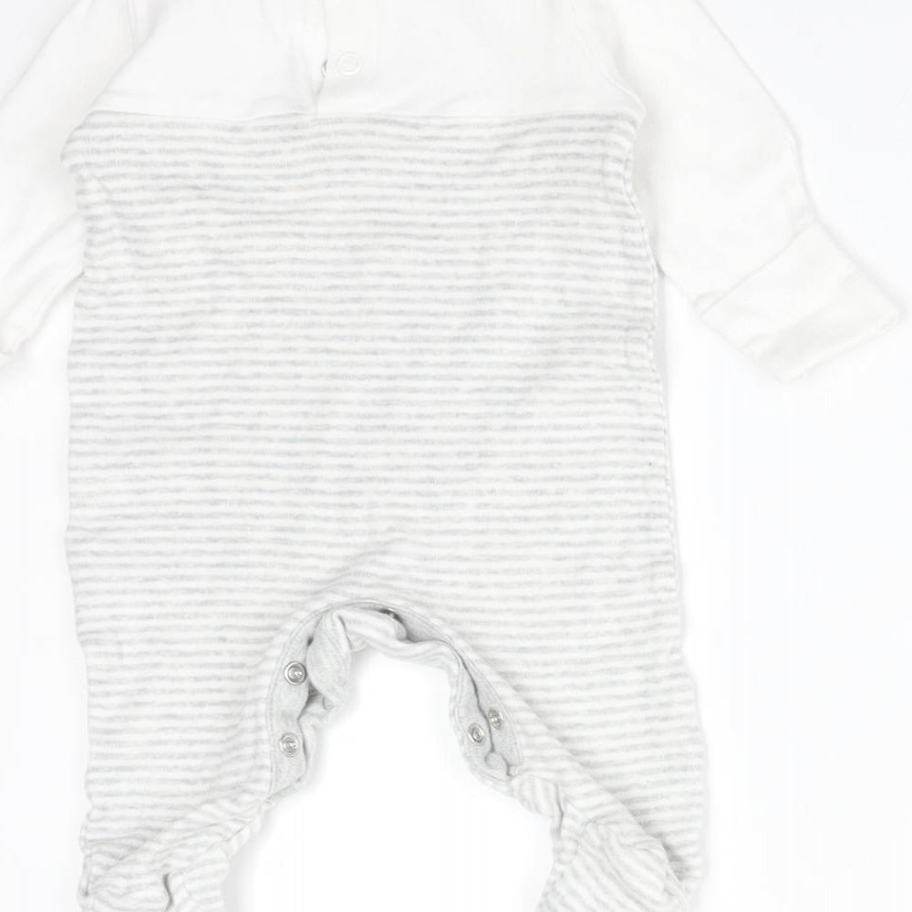 Mothercare Baby Multicoloured Striped Cotton Babygrow One-Piece Size Newborn   - ELEPHANT GIRAFFE LION