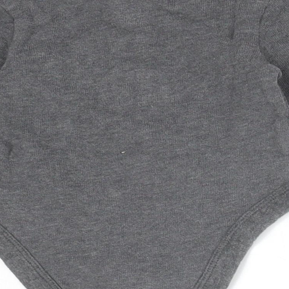 George Boys Grey  Cotton Babygrow One-Piece Size 0-3 Months