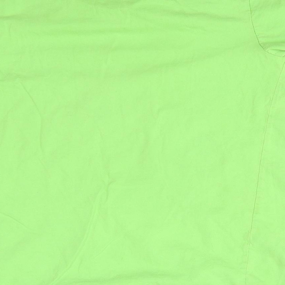 Hype Boys Green  Cotton Basic T-Shirt Size 15 Years Round Neck  - HYPE.