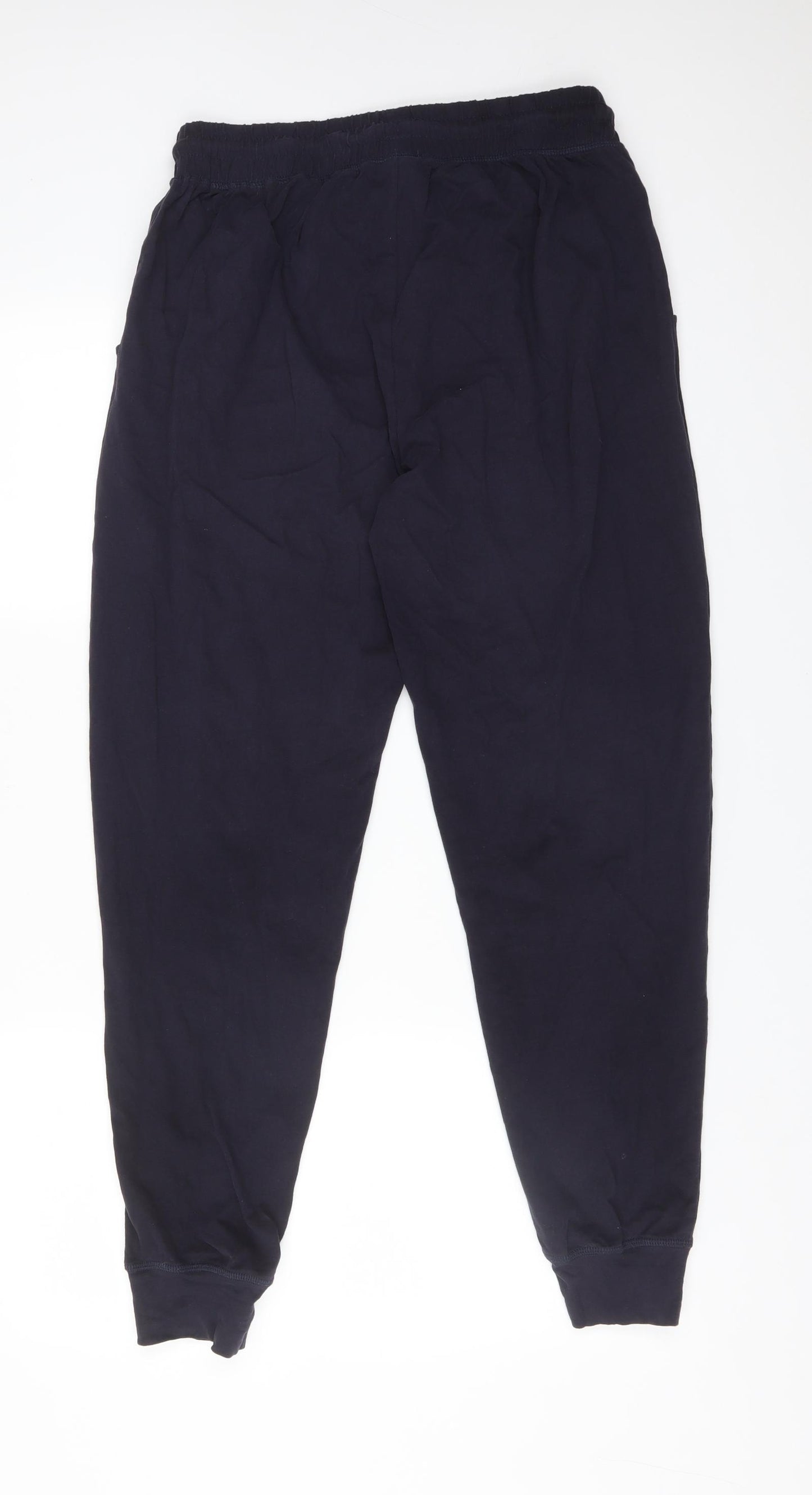 NEXT Womens Blue  Cotton Jogger Trousers Size 10 L29 in Regular