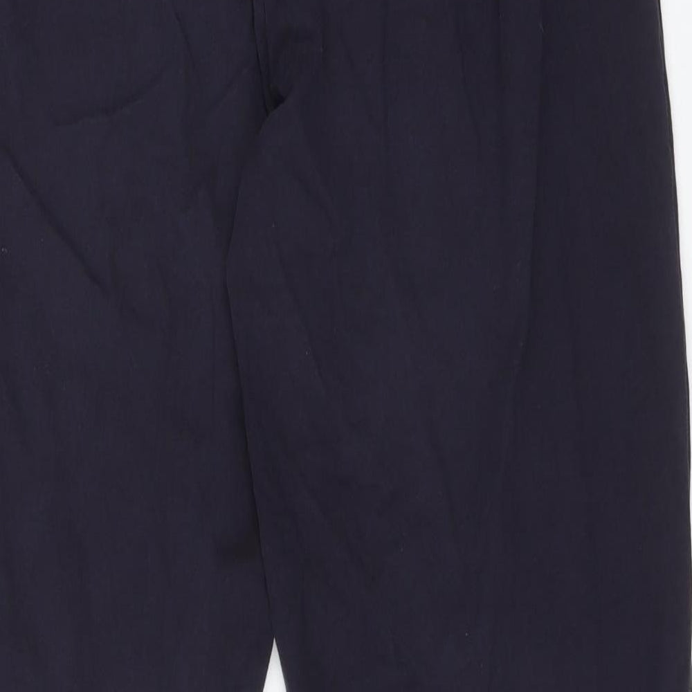 NEXT Womens Blue  Cotton Jogger Trousers Size 10 L29 in Regular