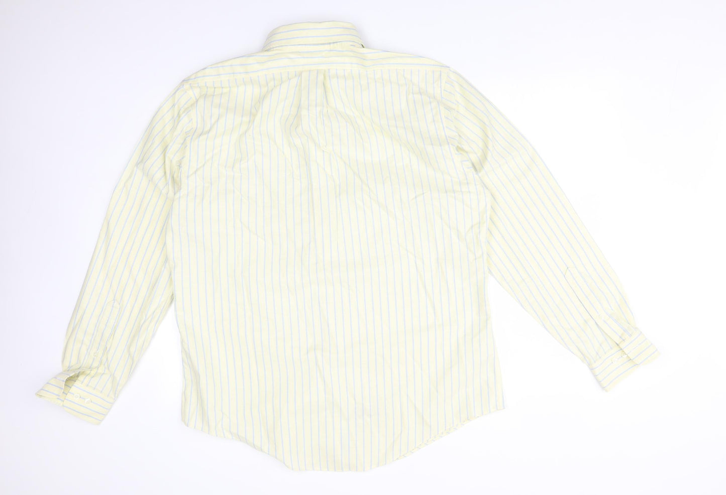 BROOKS BROTHER Mens Multicoloured Striped Cotton  Button-Up Size L Collared