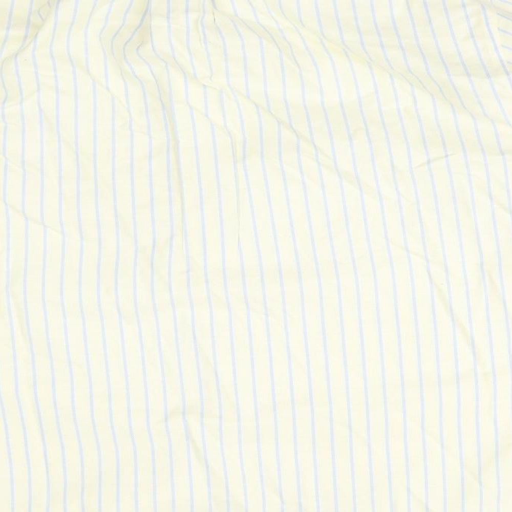 BROOKS BROTHER Mens Multicoloured Striped Cotton  Button-Up Size L Collared