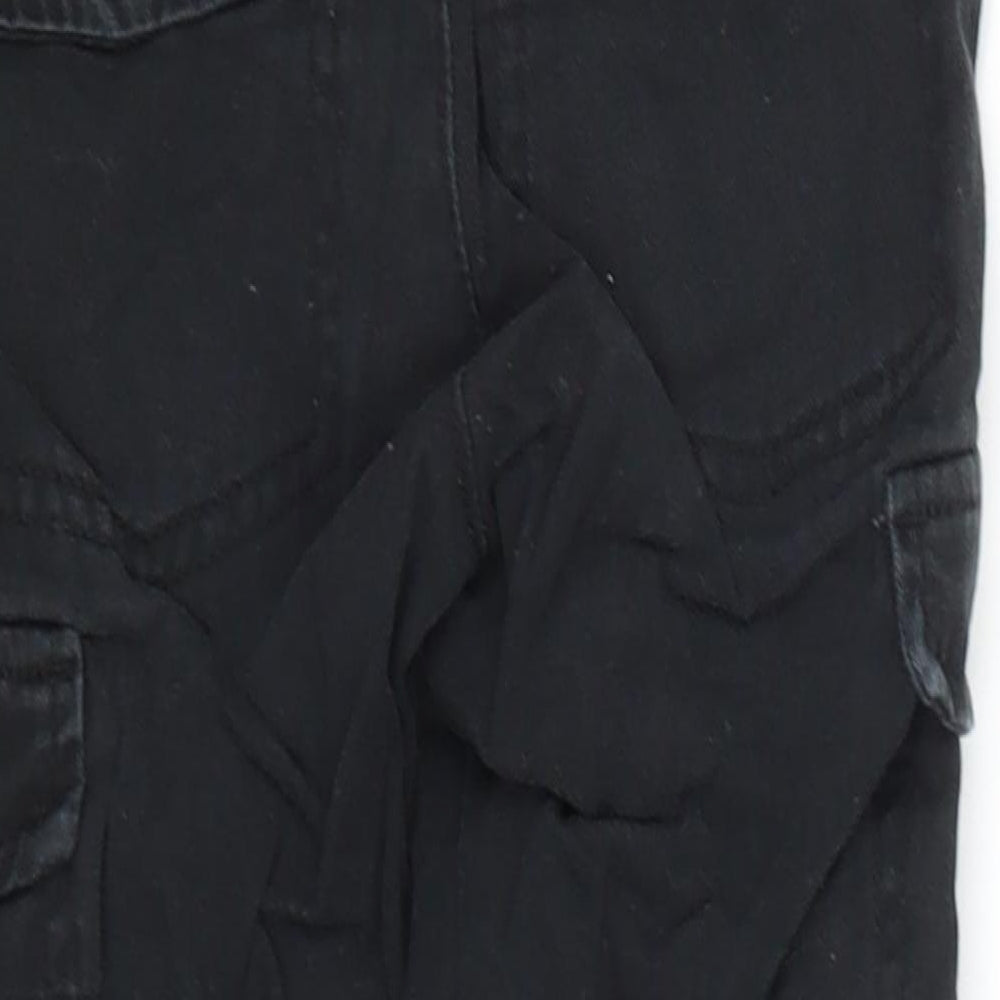 Nutmeg Boys Black  Cotton Carpenter Trousers Size 4-5 Years  Regular