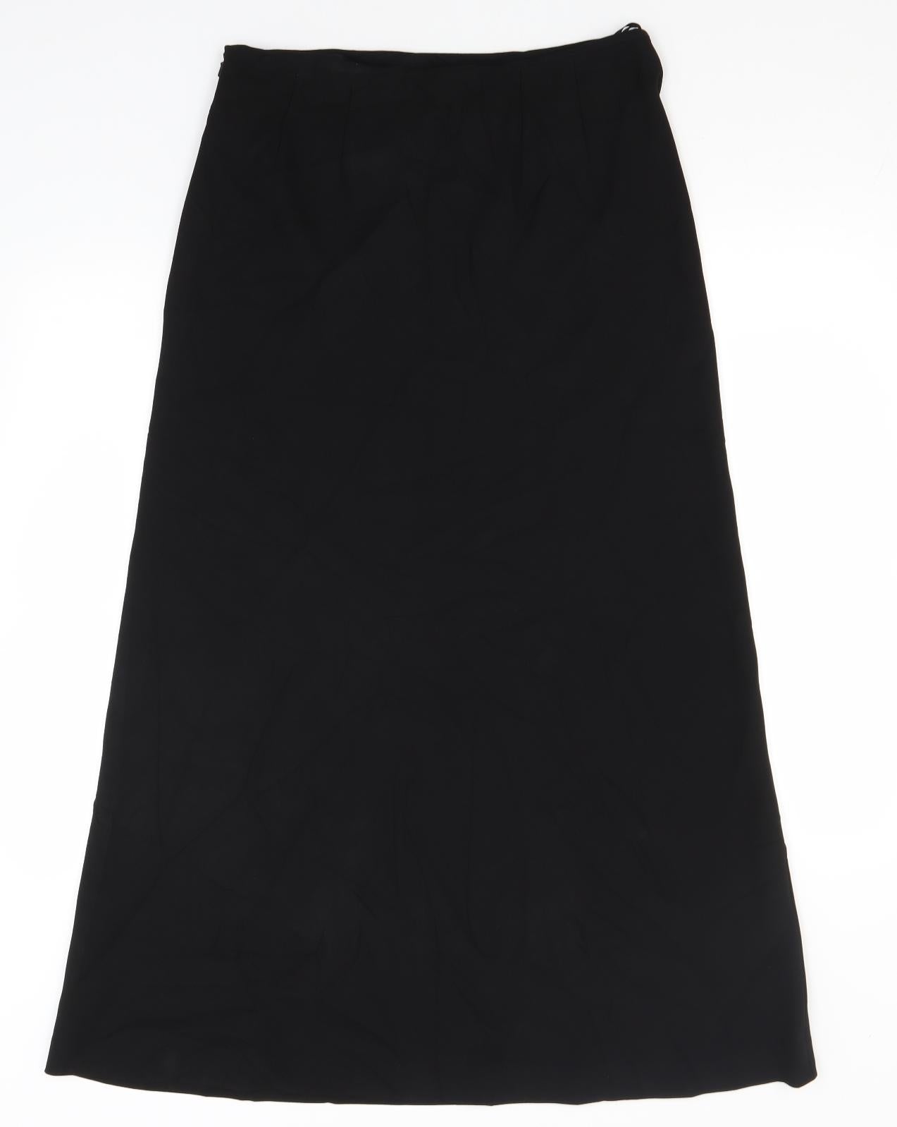 Union Womens Black  Polyester Straight & Pencil Skirt Size 14