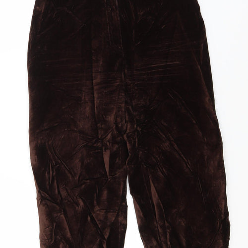 Preworn Womens Brown   Trousers  Size 8 L20 in Regular