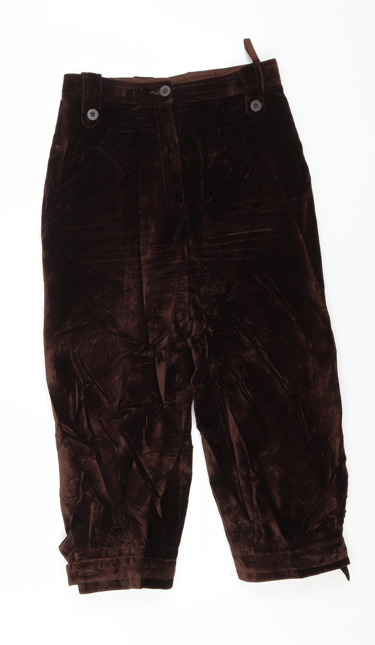 Preworn Womens Brown   Trousers  Size 8 L20 in Regular