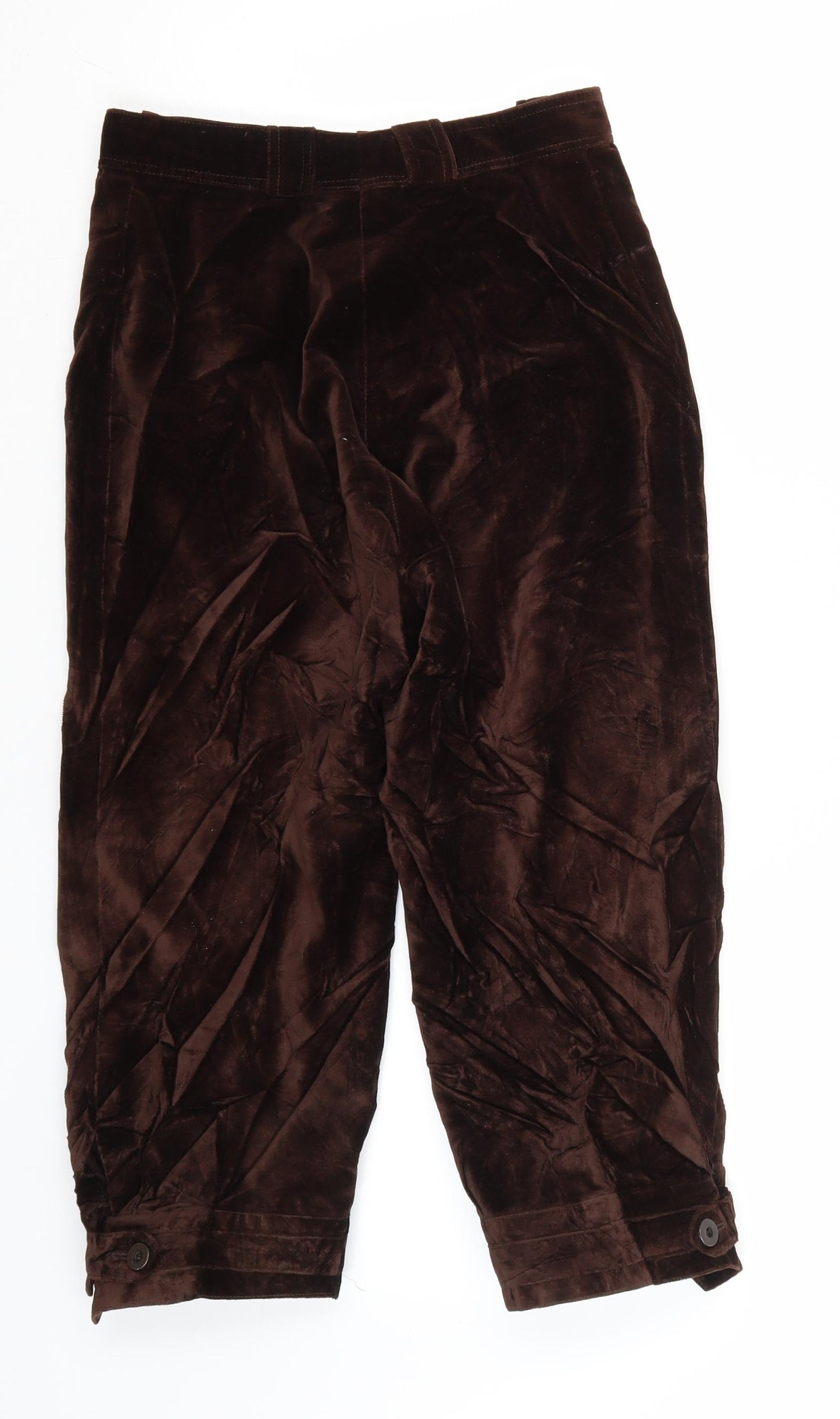 Preworn Womens Brown   Trousers  Size 8 L20 in Regular
