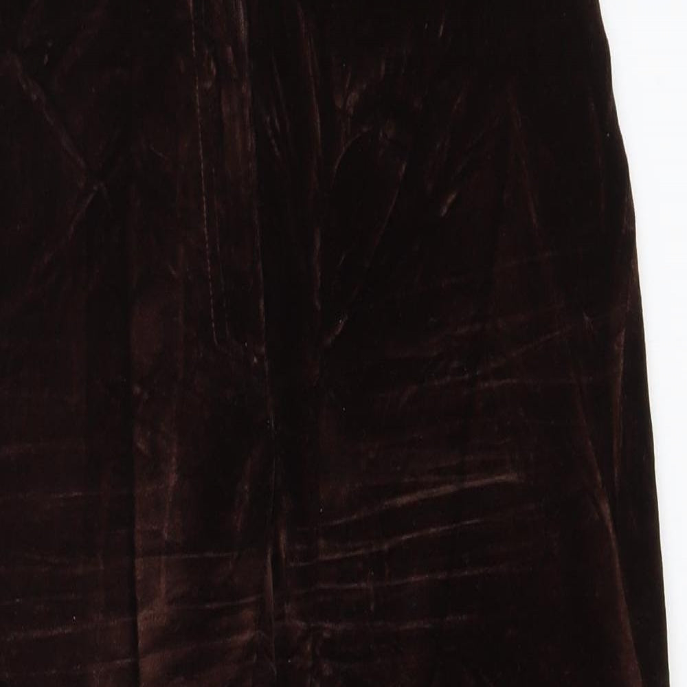 Preworn Womens Brown   Trousers  Size 8 L20 in Regular