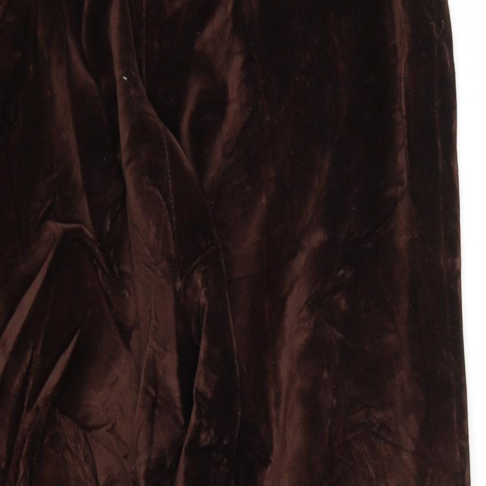 Preworn Womens Brown   Trousers  Size 8 L20 in Regular