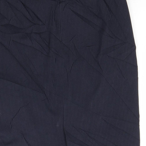 Uniqlo Womens Blue Striped Polyester Straight & Pencil Skirt Size 25 in