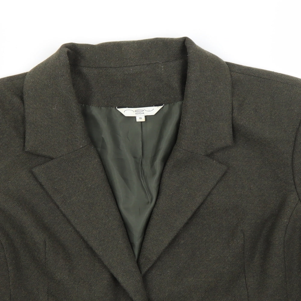 New Look Womens Green   Jacket Blazer Size 16