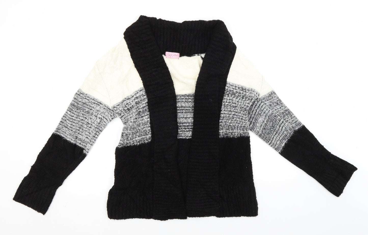 Impulse Womens White Round Neck   Cardigan Jumper
