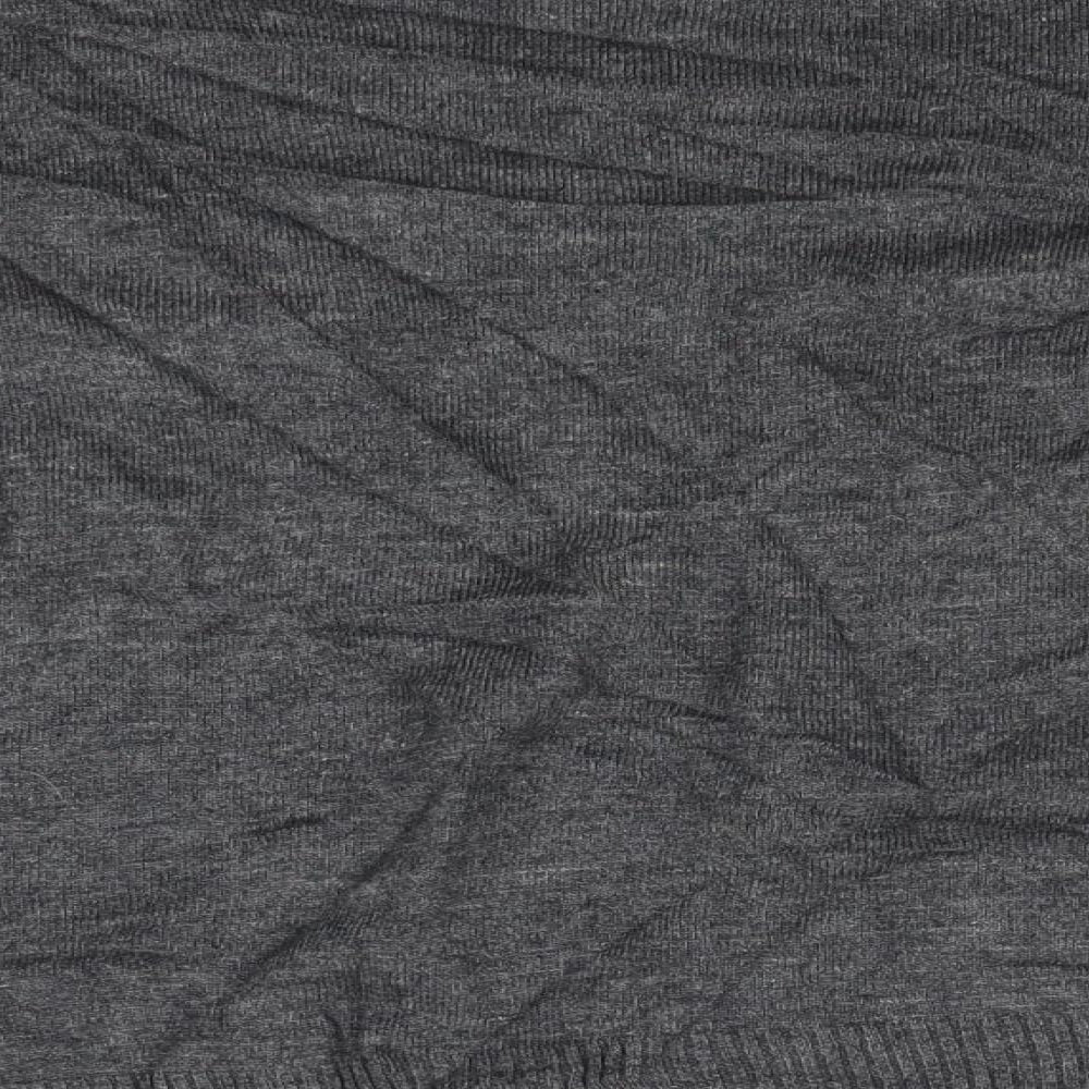 Preworn Womens Grey Round Neck  Viscose Pullover Jumper Size L