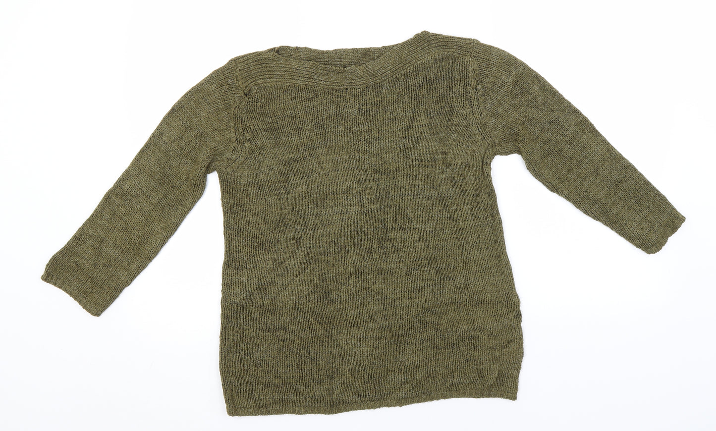 Dorothy Perkins Womens Brown Round Neck  Acrylic Pullover Jumper Size 10