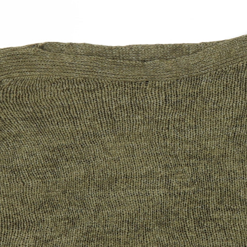 Dorothy Perkins Womens Brown Round Neck  Acrylic Pullover Jumper Size 10
