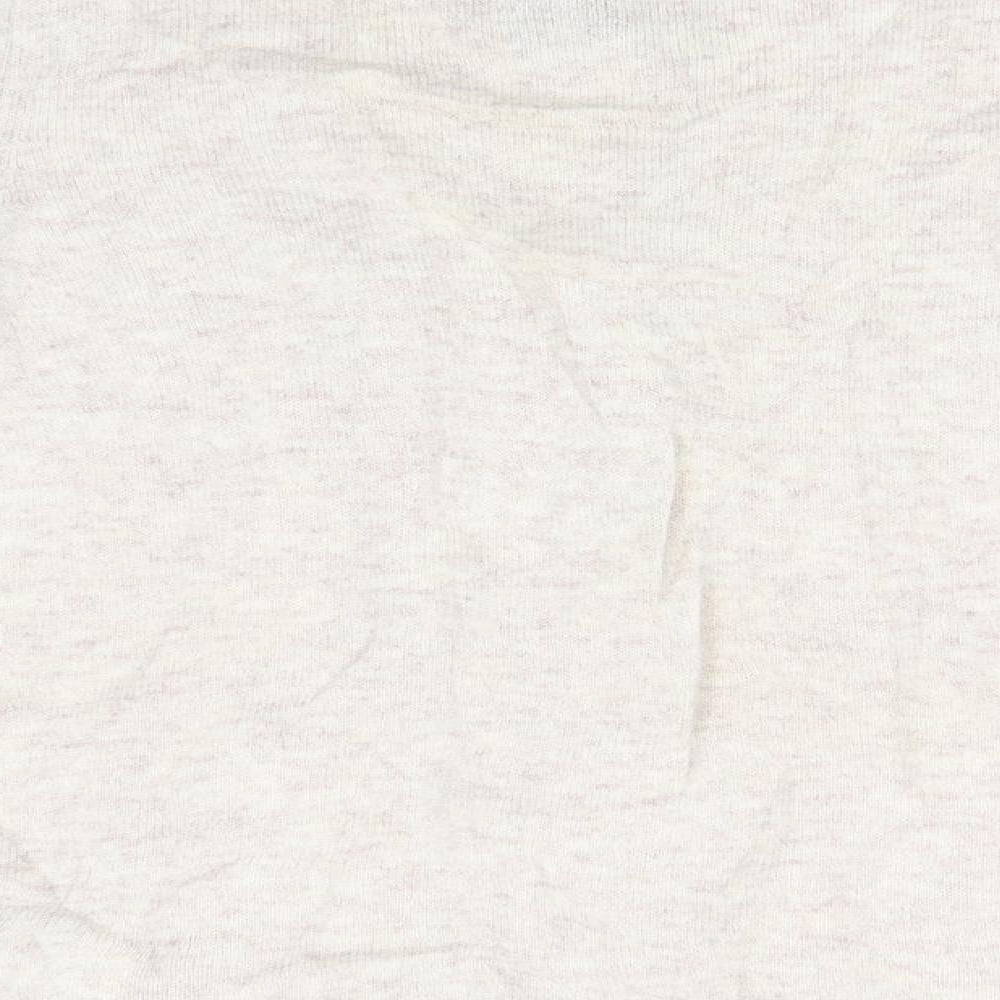Marks and Spencer Womens Beige Round Neck  Wool Cardigan Jumper Size 12
