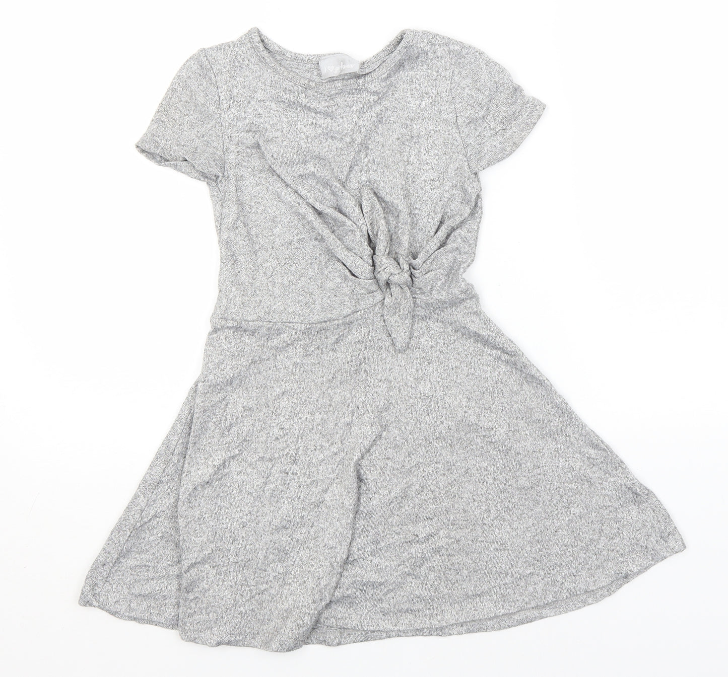 Preworn Girls Silver   A-Line    Round Neck