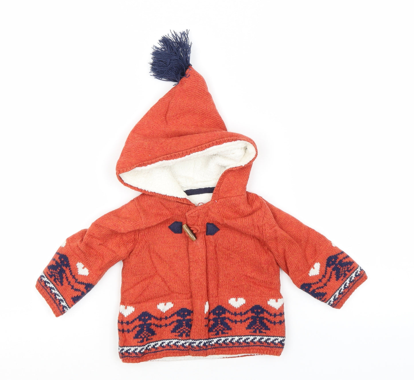 Marks and Spencer Baby Orange   Overcoat Jacket Size 3-6 Months