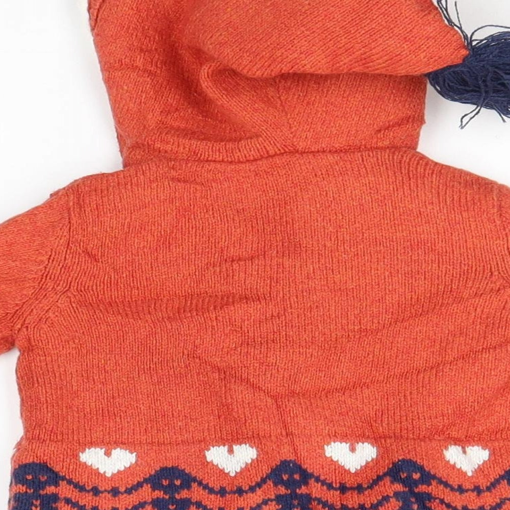 Marks and Spencer Baby Orange   Overcoat Jacket Size 3-6 Months
