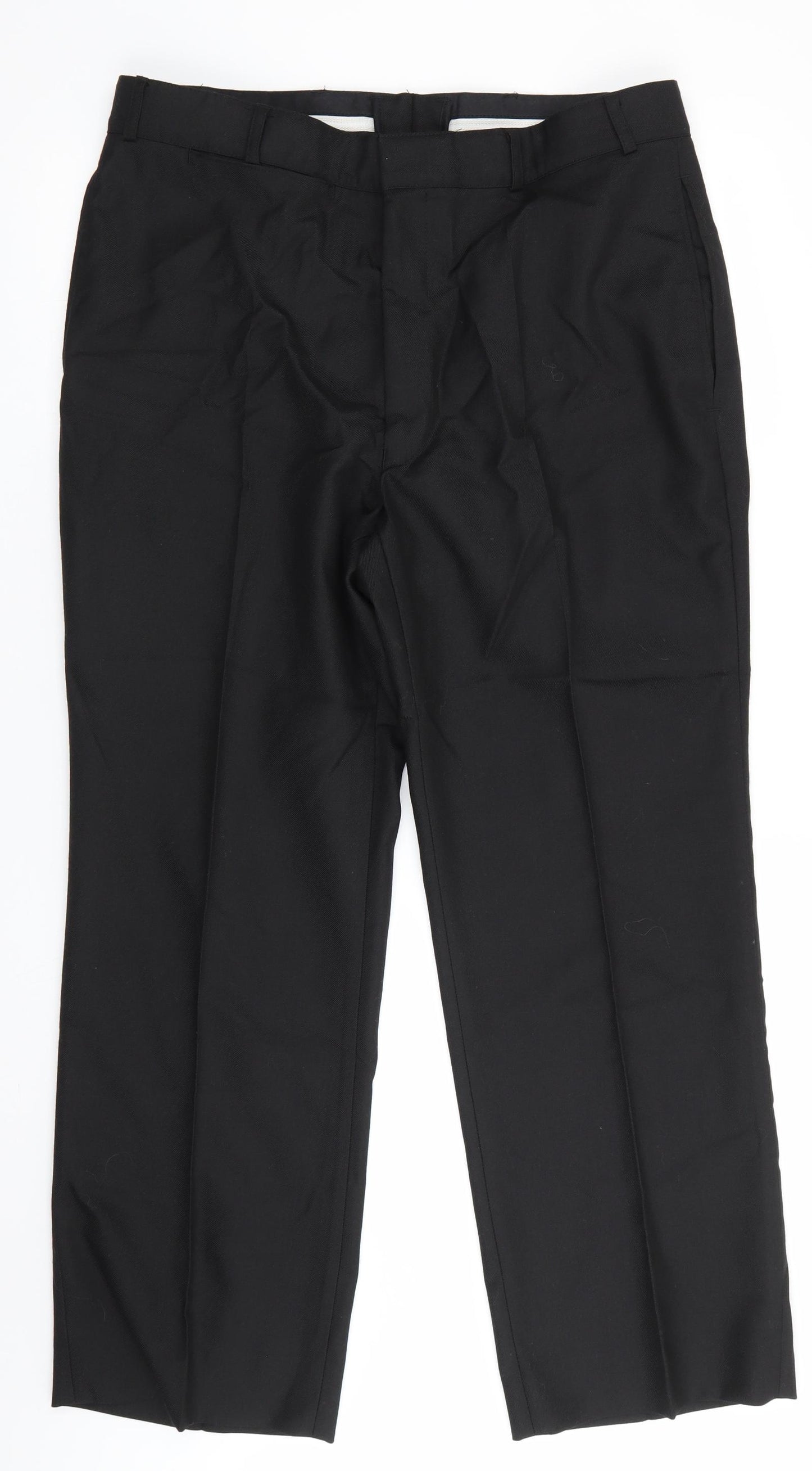 Compton Webb Mens Black   Trousers  Size 37 in L28 in Regular
