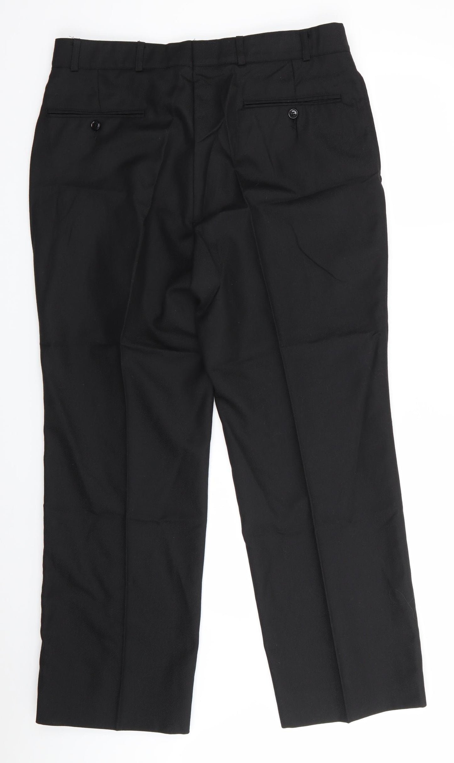 Compton Webb Mens Black   Trousers  Size 37 in L28 in Regular
