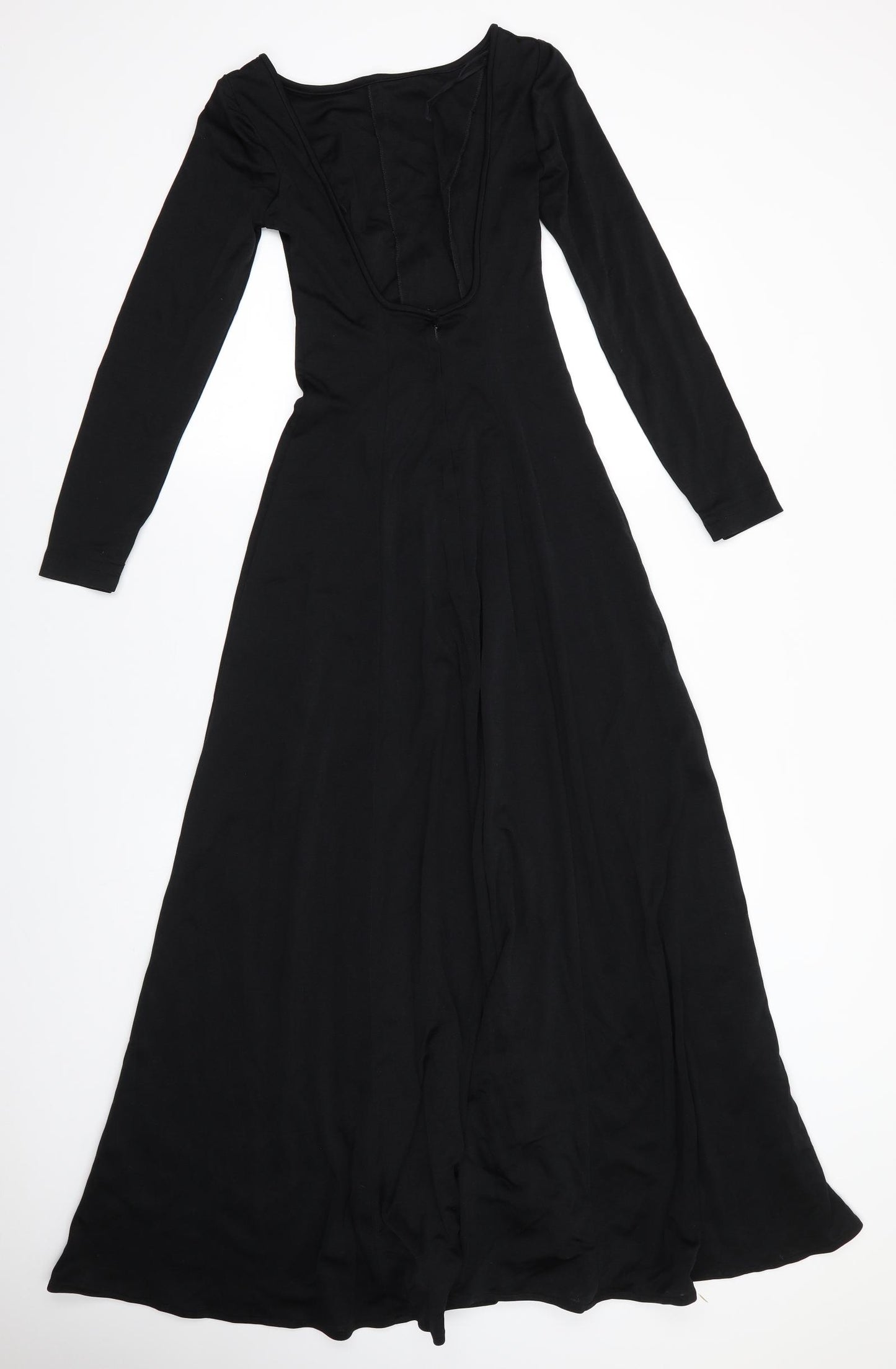 Jean Varon Womens Black   Ball Gown  Size 10  Round Neck  - Scoop Back with lower zip Fit & Flare