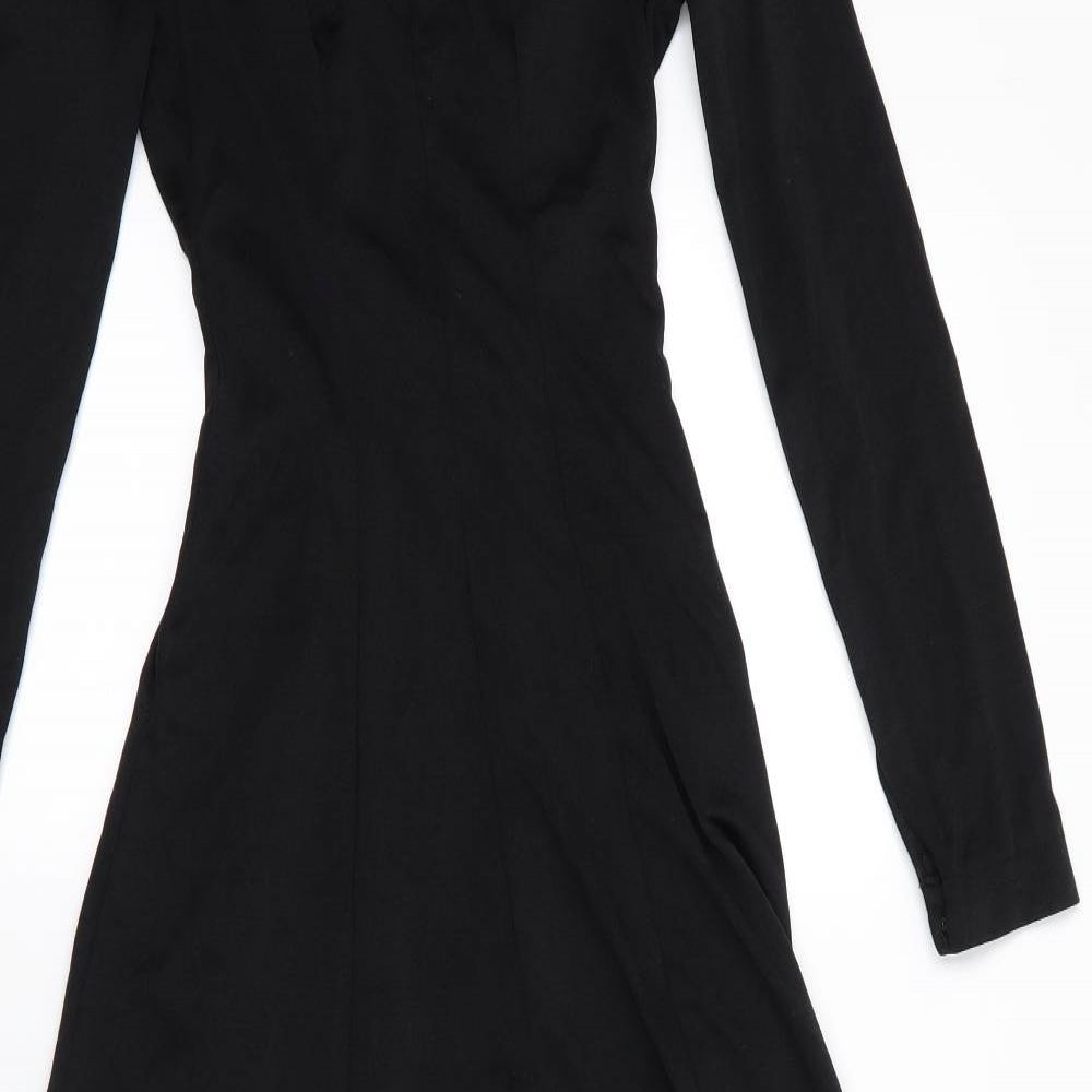 Jean Varon Womens Black   Ball Gown  Size 10  Round Neck  - Scoop Back with lower zip Fit & Flare