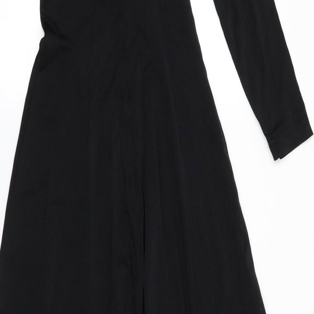 Jean Varon Womens Black   Ball Gown  Size 10  Round Neck  - Scoop Back with lower zip Fit & Flare